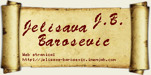 Jelisava Barošević vizit kartica